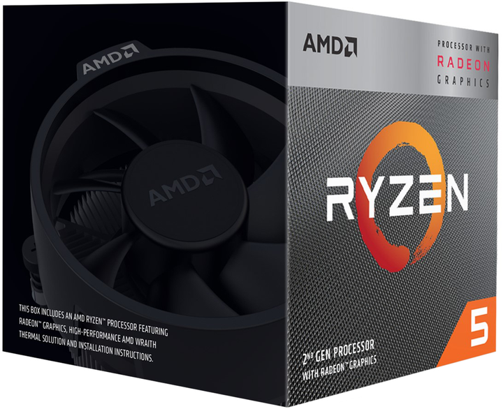 Процессор AMD Ryzen 5 3400G (YD3400C5FHBOX)  Фото №0